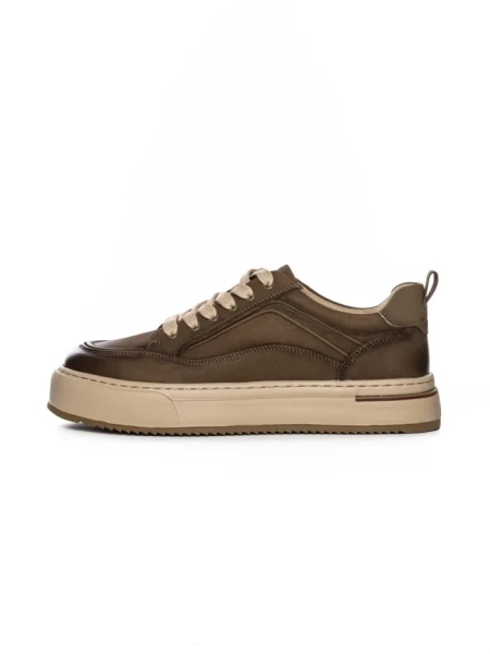 Pantofi Sport Barbati din piele naturala 5967 KHAKI | ADVANCER