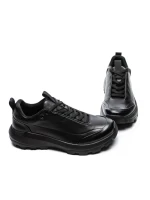 Pantofi Sport Barbati din piele naturala 6700 BLACK | ADVANCER