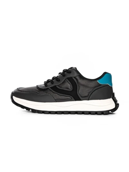Pantofi Sport Barbati din piele naturala 1010-2 GREY-BLACK | ADVANCER