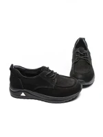 Pantofi Casual Dama din piele naturala 53661 BLACK | ADVANCER