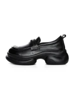 Pantofi Casual Dama din piele naturala 10821 BLACK | ADVANCER