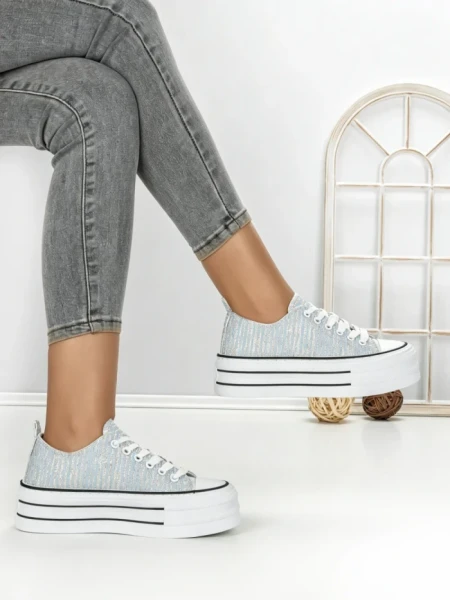 Tenisi Dama 803-4C LIGHT BLUE | RED JIN