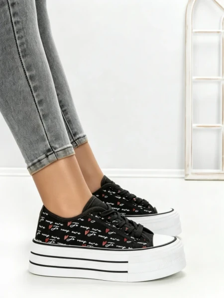 Tenisi Dama 885-4A BLACK | RED JIN