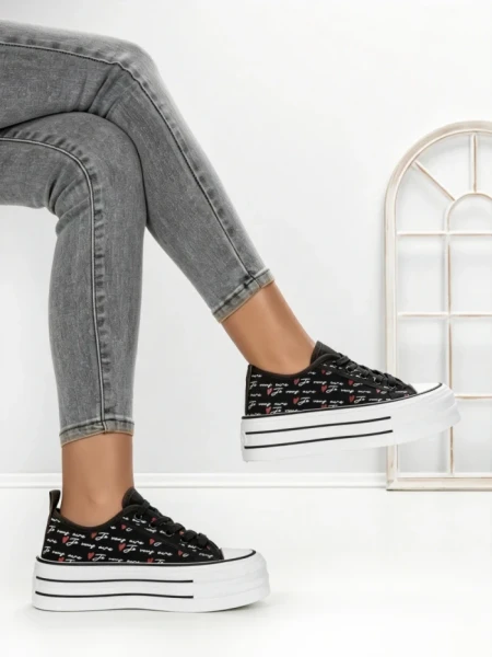 Tenisi Dama 885-4A BLACK | RED JIN