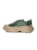 Pantofi Casual Dama din piele naturala 6805 GREEN | ADVANCER