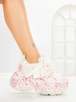 Pantofi Sport Dama cu Platforma 9999-6 PINK | MEI