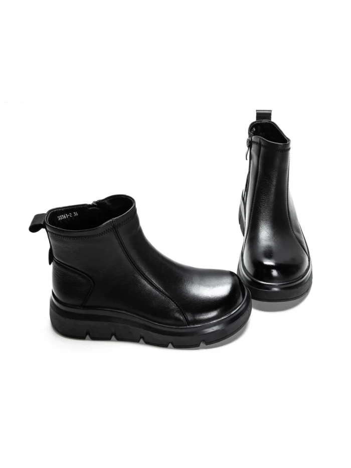 Ghete Dama din piele naturala 50361-2 BLACK | ADVANCER