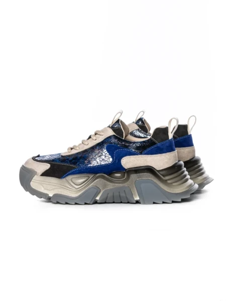 Pantofi Sport Dama din piele naturala 39008 BLUE | ADVANCER