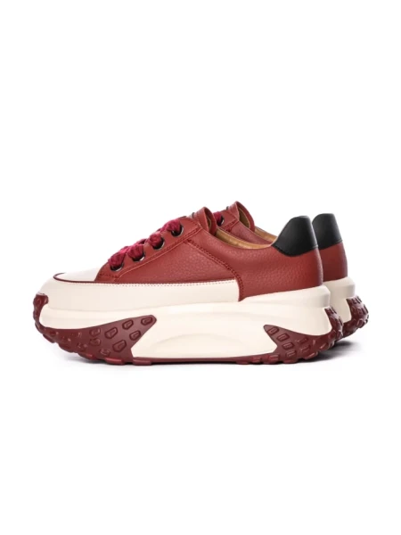 Pantofi Sport Dama din piele naturala KM9071-2 RED | ADVANCER