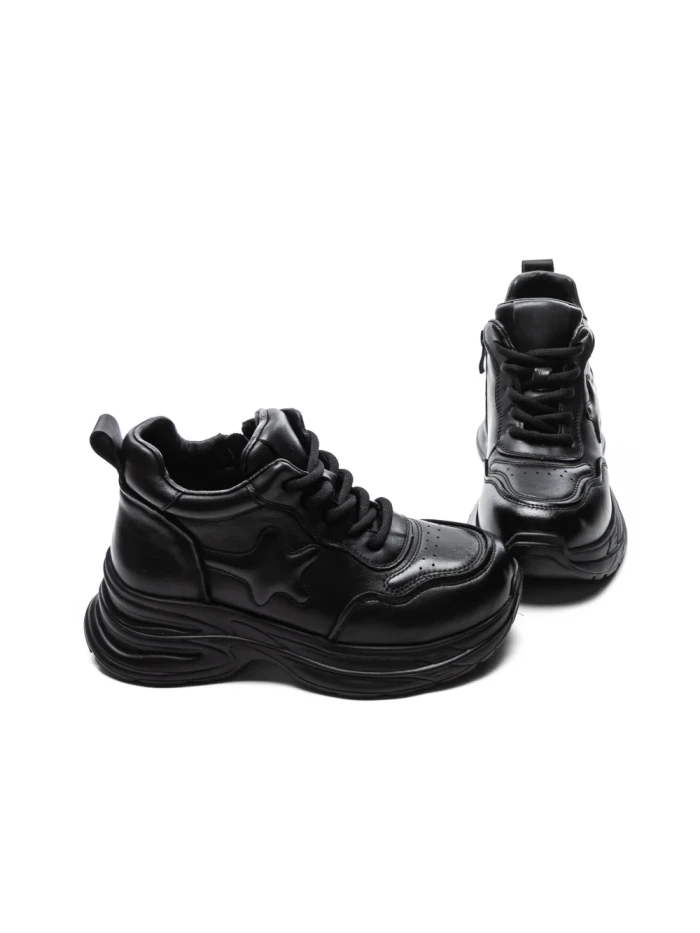 Ghete Dama din piele naturala 10781 BLACK | ADVANCER