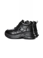 Ghete Dama din piele naturala 10781 BLACK | ADVANCER