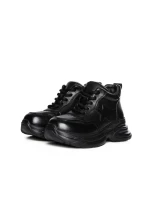 Ghete Dama din piele naturala 10781 BLACK | ADVANCER