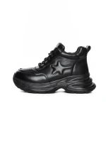 Ghete Dama din piele naturala 10781 BLACK | ADVANCER