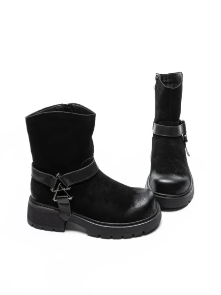 Ghete Dama din piele naturala 10856-2 BLACK | ADVANCER