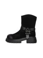 Ghete Dama din piele naturala 10856-2 BLACK | ADVANCER
