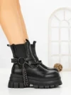 Ghete Dama cu Platforma 66WL33 BLACK | MEI