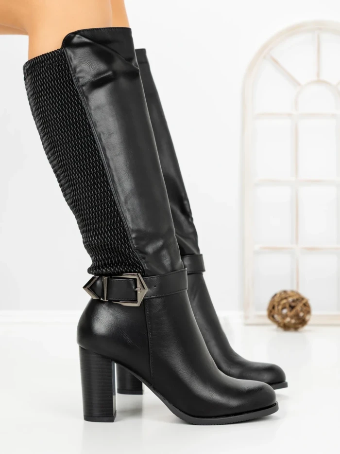 Cizme Dama cu Toc 78-2 BLACK | VIVIRICH