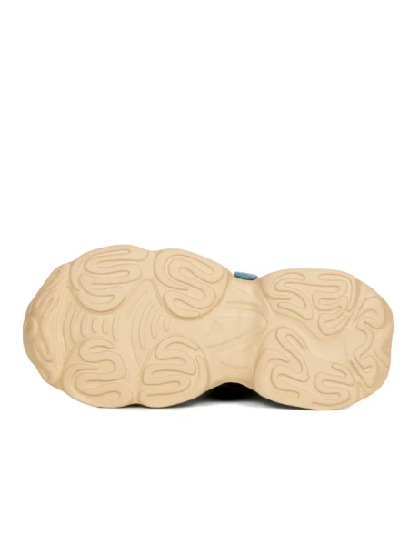Pantofi Sport Dama din piele naturala 2586 CREAM-LIGHT GREEN | FRANCO GERARDO