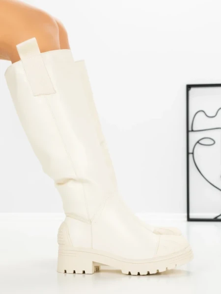 Cizme Dama cu talpa joasa 9050 BEIGE | CM