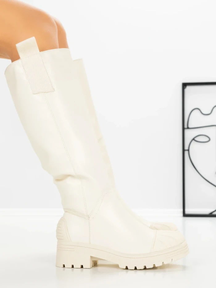 Cizme Dama cu talpa joasa 9050 BEIGE | CM