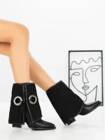 Botine cu Toc Gros 4005 BLACK | SEASOND