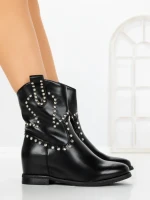 Ghete Dama cu Platforma C-157 BLACK | STEPHAN
