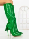 Cizme Dama cu Toc C-267 GREEN | STEPHAN