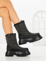 Ghete Dama cu Platforma C-274 BLACK | STEPHAN