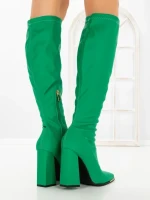 Cizme Dama cu Toc C-239 GREEN | STEPHAN