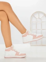 Sneakers Dama F005-5 WHITE-PINK | COSTA SOL