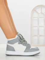 Sneakers Dama F005 WHITE-GREY | COSTA SOL