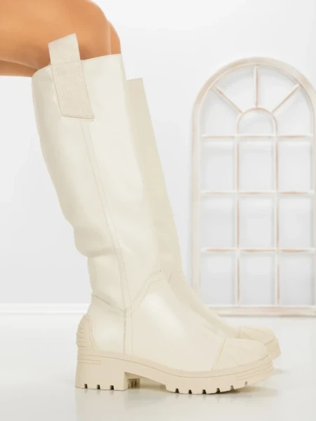 Cizme Dama cu talpa joasa 9050 BEIGE | CM