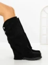 Cizme Dama cu talpa joasa 52279 BLACK | GALLEVANI