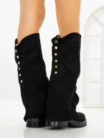 Cizme Dama cu talpa joasa 52279 BLACK | GALLEVANI