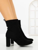 Botine cu Toc Gros 9063 BLACK | CM