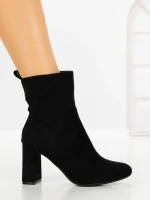Botine cu Toc Gros 9063 BLACK | CM