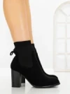 Botine cu Toc Gros 68192 BLACK | CM