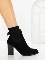 Botine cu Toc Gros 68192 BLACK | CM