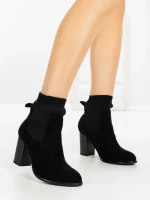 Botine cu Toc Gros 68192 BLACK | CM