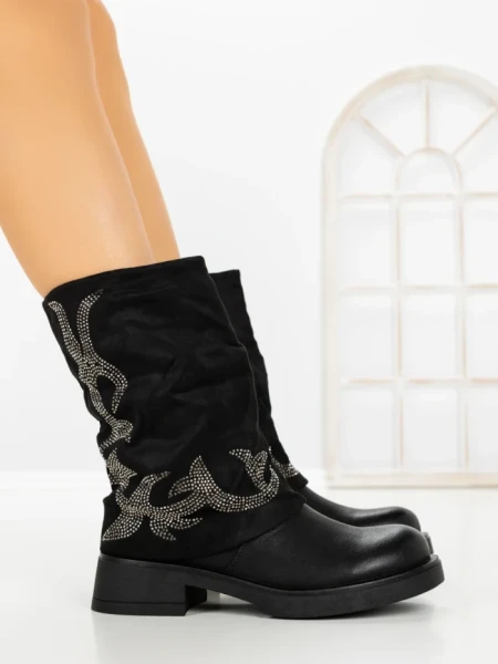Ghete Dama 5843 BLACK | SEASOND