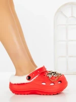 Papuci Dama cu Platforma F65 RED | L. DAY