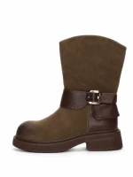 Ghete Dama din piele naturala 5150-2 KHAKI | ADVANCER