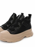 Ghete Dama din piele naturala 66082 BLACK | ADVANCER