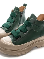 Ghete Dama din piele naturala 66082 GREEN | ADVANCER