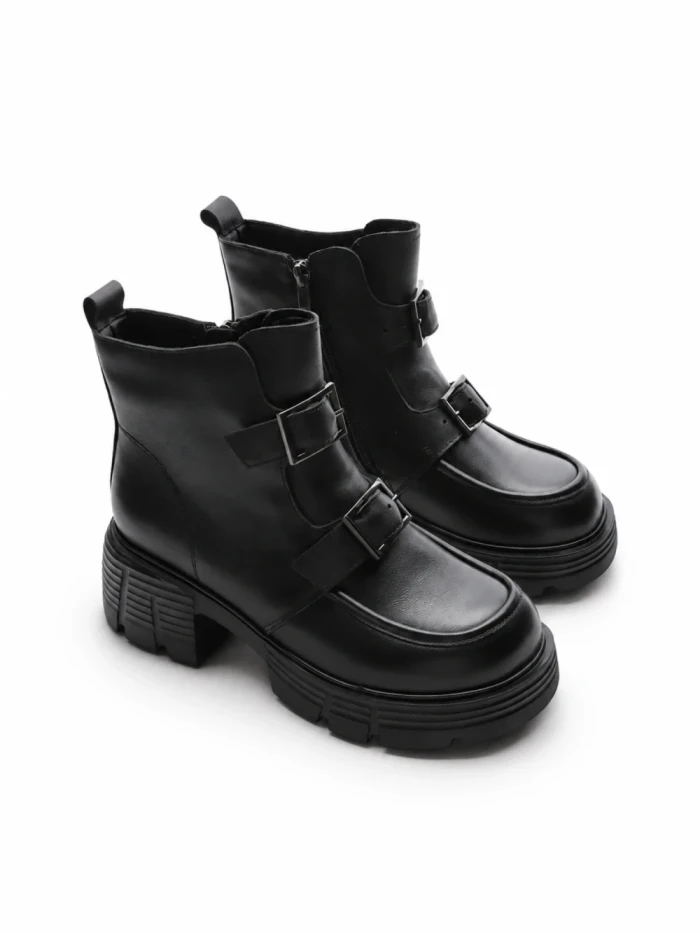 Ghete Dama din piele naturala 7194-6 BLACK | ADVANCER