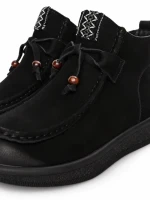 Ghete Dama din piele naturala 5782 BLACK | ADVANCER