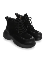 Ghete Dama din piele naturala 1575-2 BLACK | ADVANCER