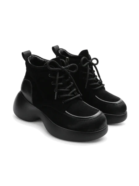 Ghete Dama din piele naturala 1575-2 BLACK | ADVANCER