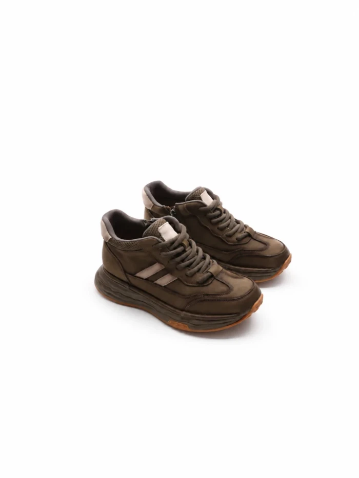 Pantofi Sport Dama din piele naturala M7066 KHAKI | ADVANCER