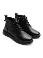 Ghete Dama din piele naturala 2586M BLACK | ADVANCER